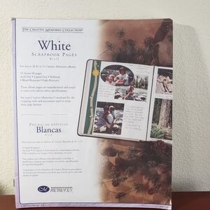 Creative Memories White Scrapbook Pages 8 1/2 x 11 - Year 2002